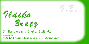 ildiko bretz business card